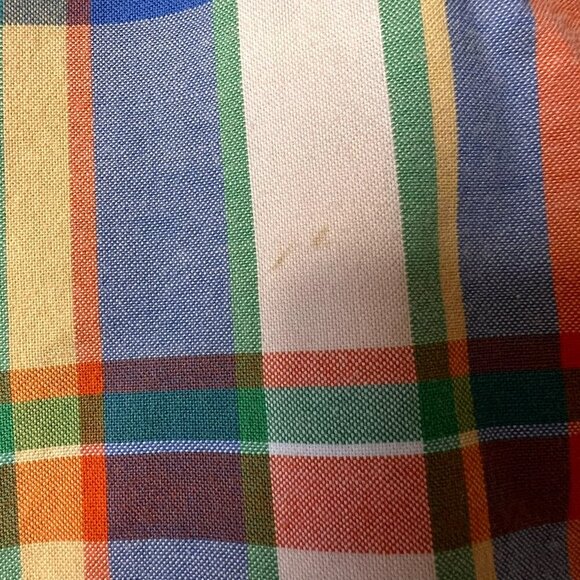 Lauren Ralph Lauren Shorts Womens Size 12 Colorful Plaid Bermuda Cotton Blend - Picture 6 of 16